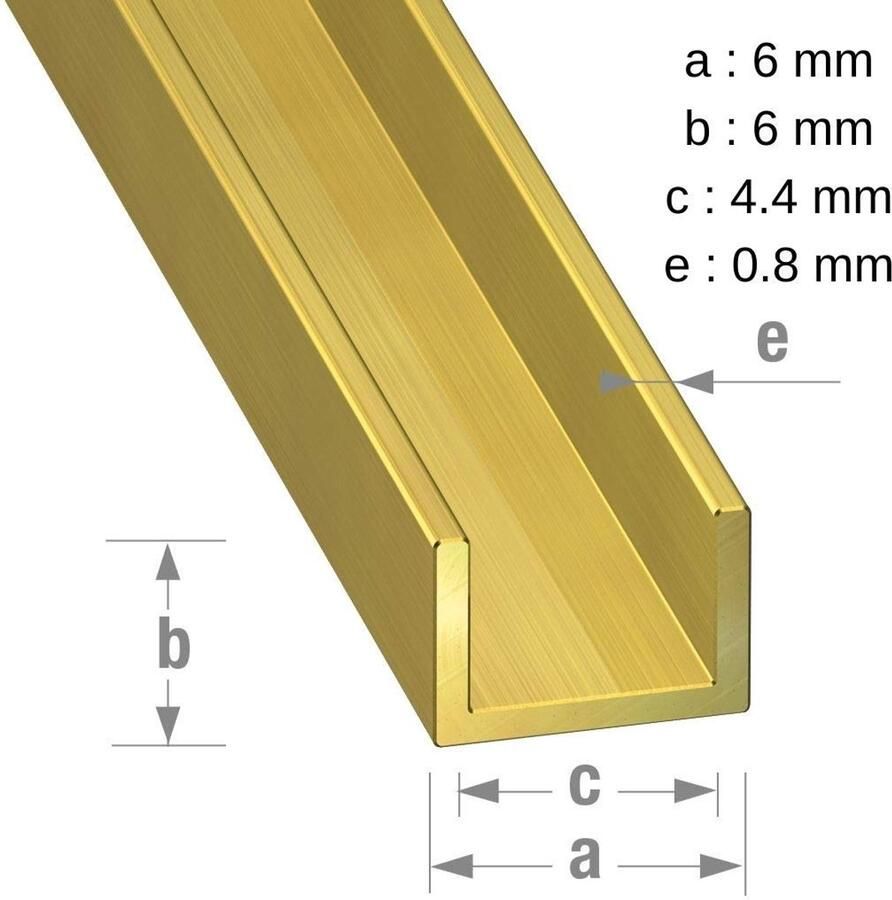 Messing 6 x 6 x 0 8 mm binnenkant 4