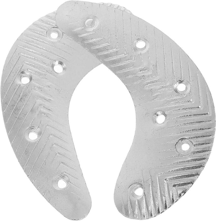 Metalen Hiel Reparatieplaten Schoenhiel Beschermers Schoenen Repareren Robuust Ijzeren Ontwerp 6.6 x Zilver