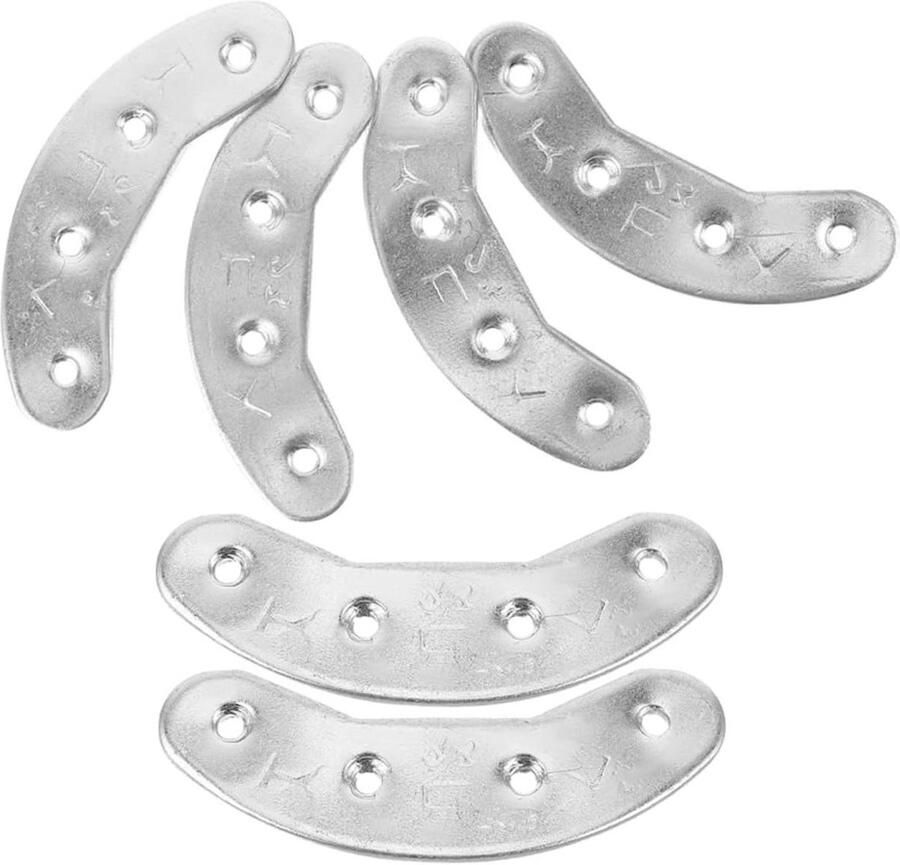 Metalen Hielplaten Schoen Reparatie Slijtage Voorko Slijtvast Materiaal 3 Paren Zilver
