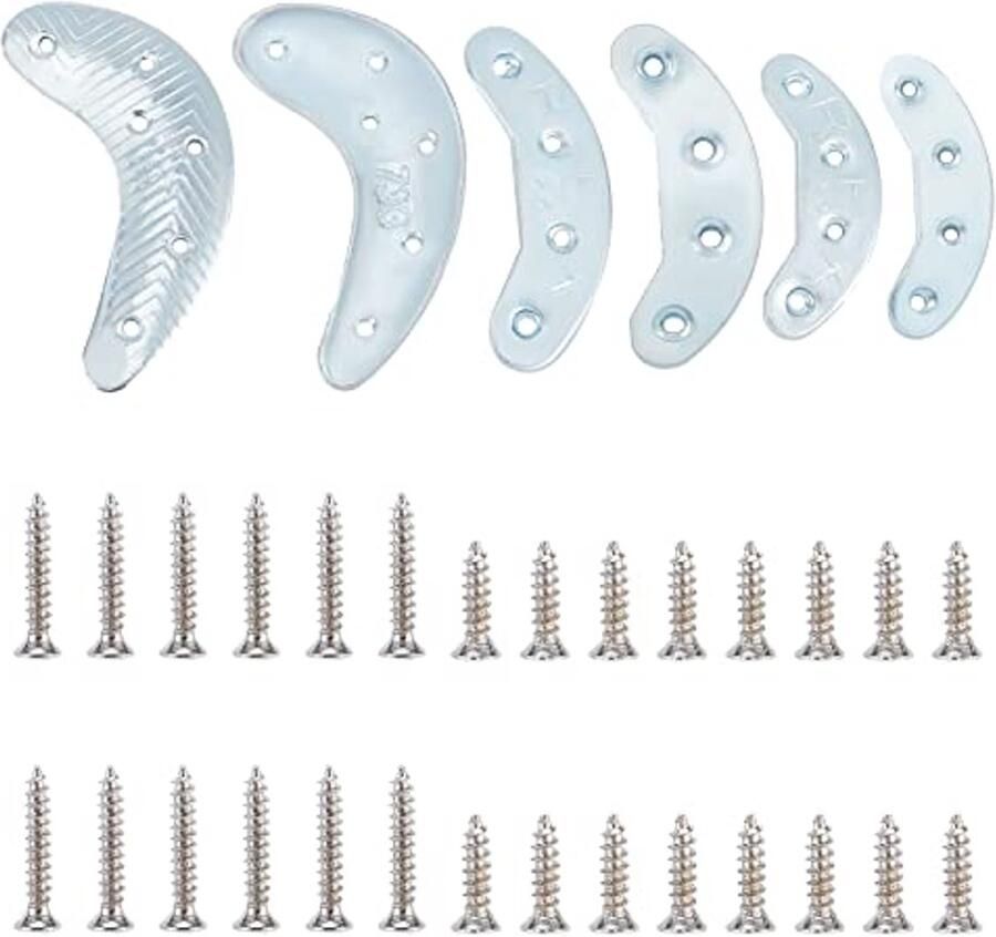 Metalen hielplaten voor schoenen 3 paar hielbescherming met schroefnagels