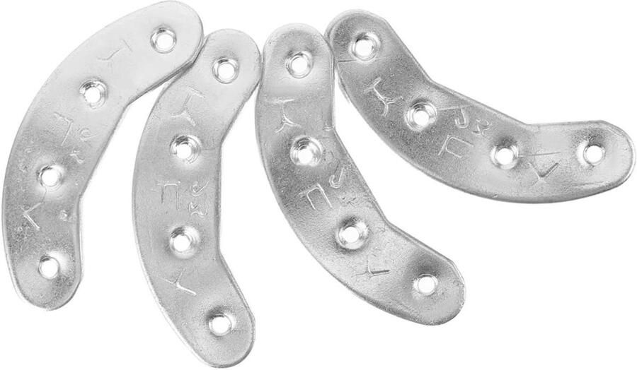 Metalen Hielplaten Zool Reparatie Schoenen Bescher Anti-slijtage Technologie 2 Paren Zilver