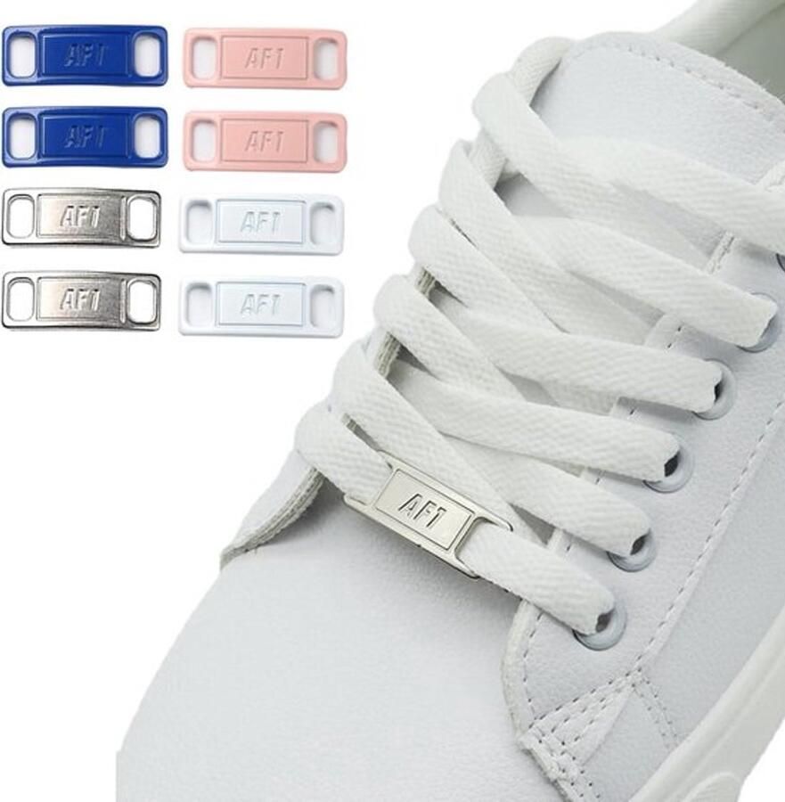 Metalen label schoenvetergesp 17 paar wandelschoenen sportschoenen