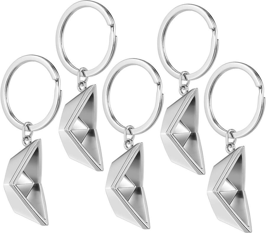 Metalen Papieren Boot Sleutelhangers Nautische Stijl Tas Decoratie Uniek Boot Ontwerp Zilver