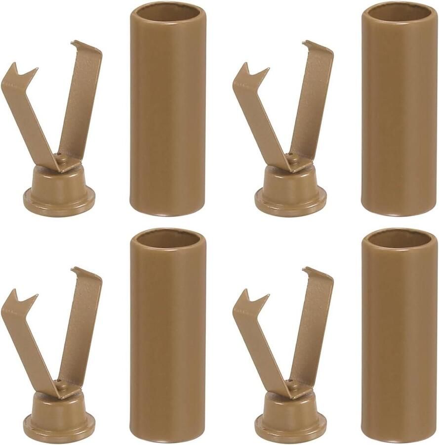 Metalen Schoen D-Ringen Vetersluitingen Schoen Accessoires Schoenen Repareren Cilindrische Vervangingseinden 20 mm Lichtbruin