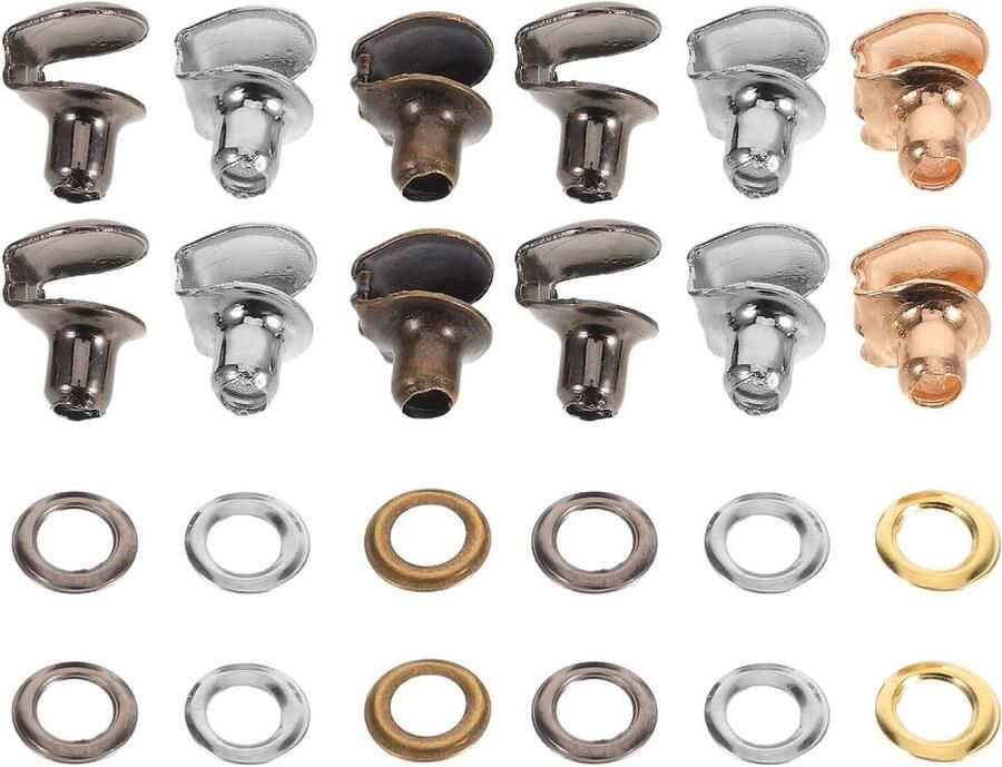 Metalen Schoen Haken Vetersluitingen Bootsluitingen Schoenen Repareren Stevige Vetergrip 40 Stuks Kleuren