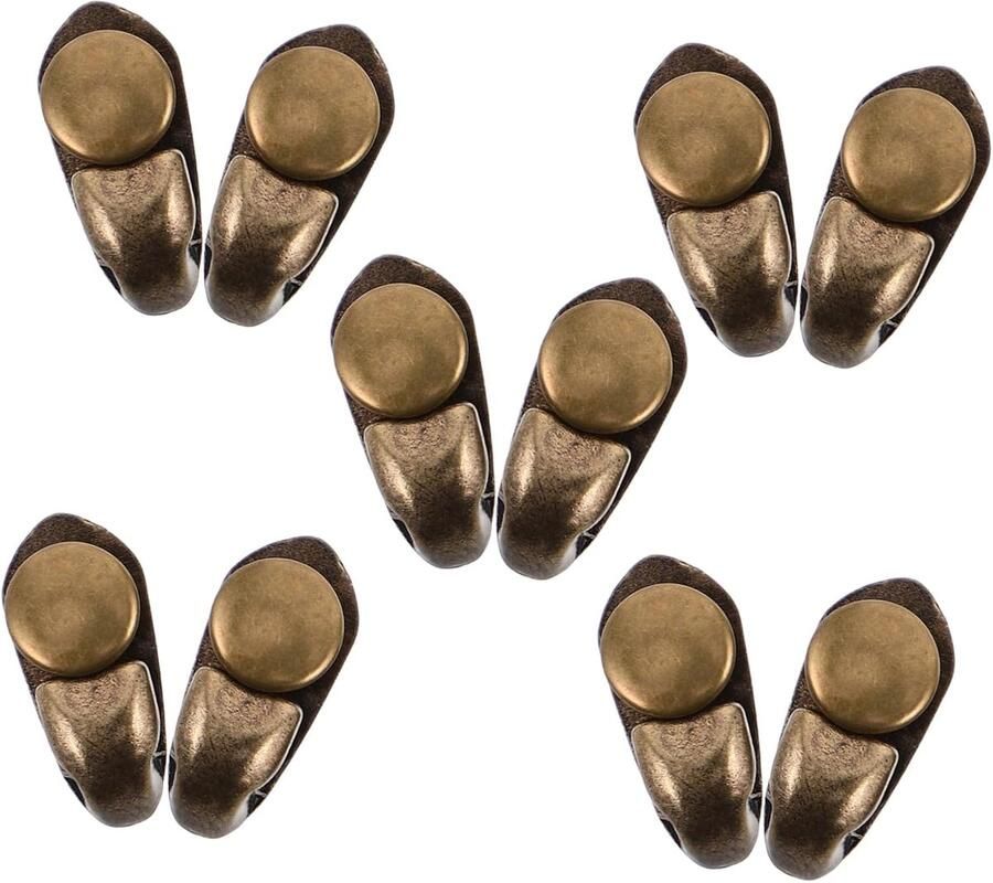 Metalen Schoenhaken Veterogen Laarzen Schoenen Repareren Stevige Legering 10 Stuks Koffie