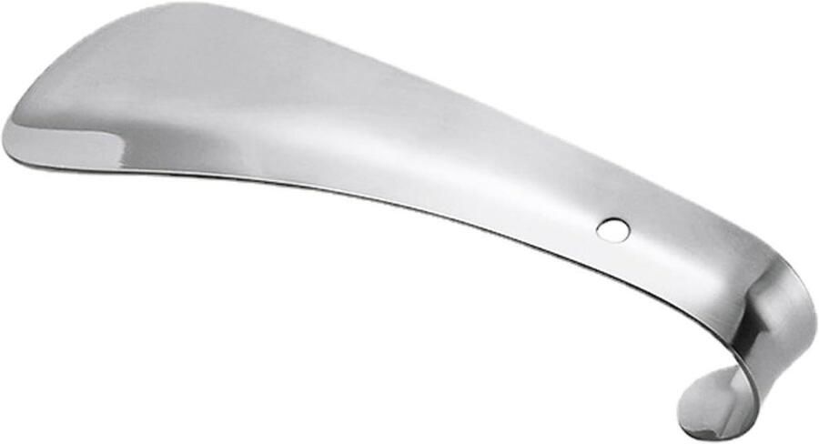 Metalen Schoenlepel Schoenhulp Stick Schoenen Aantrekken Roestvrij Staal Zilver