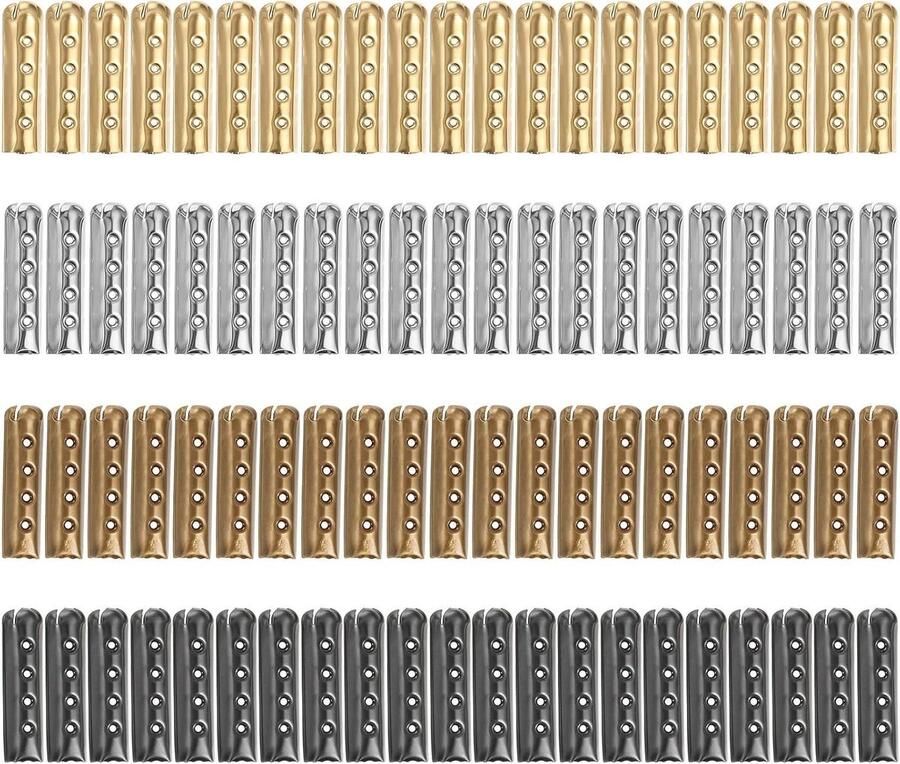 Metalen Veter Tips Schoen Lus Schoenen Repareren Roestbestendig Materiaal 80 Stuks Mix Kleuren