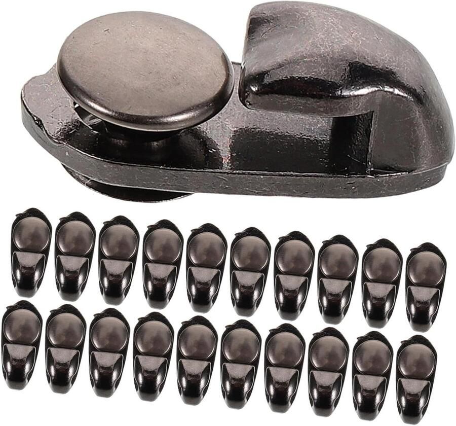 Metalen Veterhaken Oogjes Set Laarzen Repareren Roestbestendig Hardware 40 Sets Donkerbruin