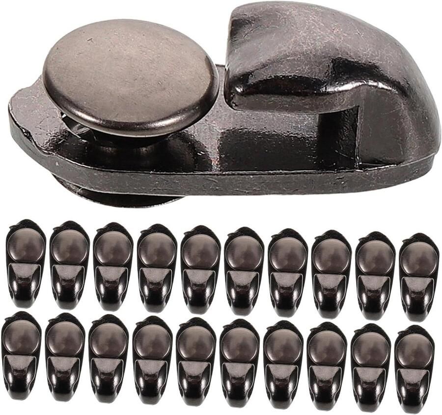 Metalen Veterhaken Schoen Reparatie Laarzen Onderhoud Duurzame Constructie 40 Sets Donkerbruin