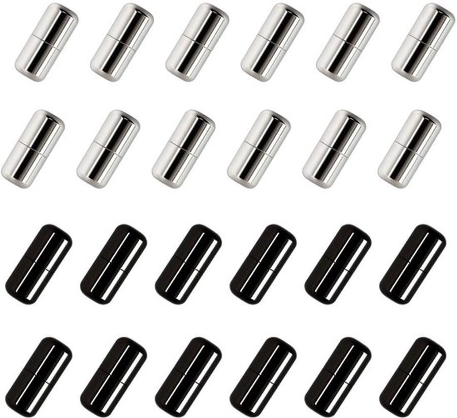 Metalen Veters 24 Stuks Universele Gesp Kleurrijke Elastische Veters Duurzaam Metaal Praktische Secure Accessoires Schoenaccessoires