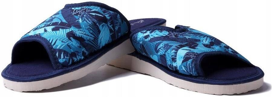 METEOR 064 OLA dames pantoffels blauw