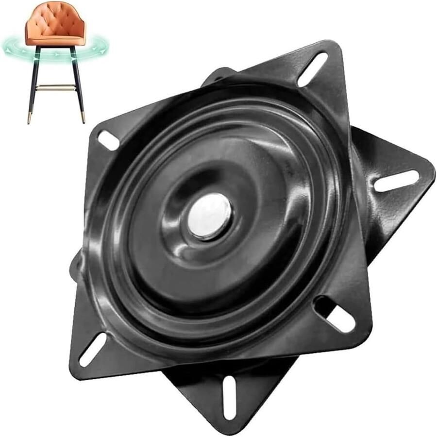 Meubeldraaiplateau metalen meubeldraaiplateau draaibeslag voor zware belasting 360 graden draaiplateau 177 x 177 x 28 mm 250 kg draagkracht voor krukken tafels boekenrekken