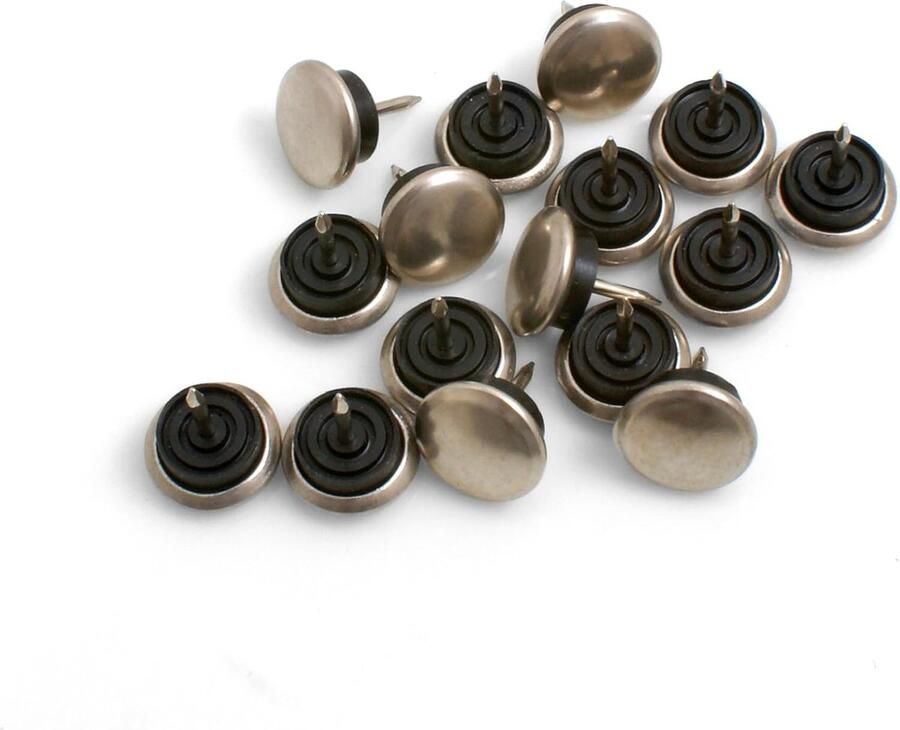 Meubelglijders met metalen glijvlak roestvrijstalen stoelglijders vloerbescherming 20 mm met spijker