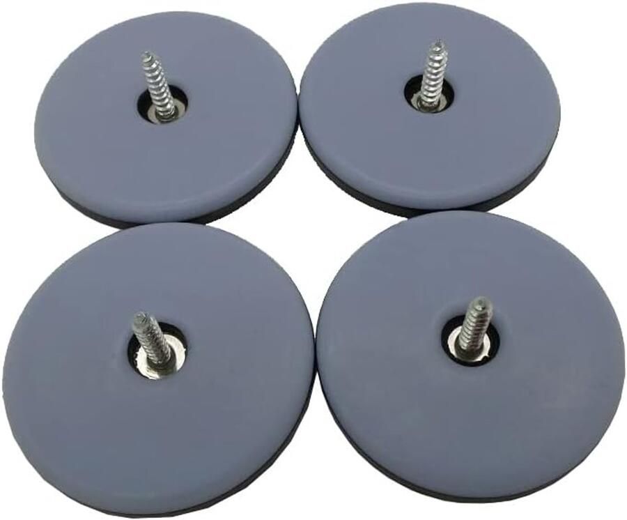 Meubelglijders XL met schroeven │ 4 stuks │ rond │ Ø 50 mm 5 mm dik │ bodembeschermers │ PTFE-glijders │ door FD-Workstuff