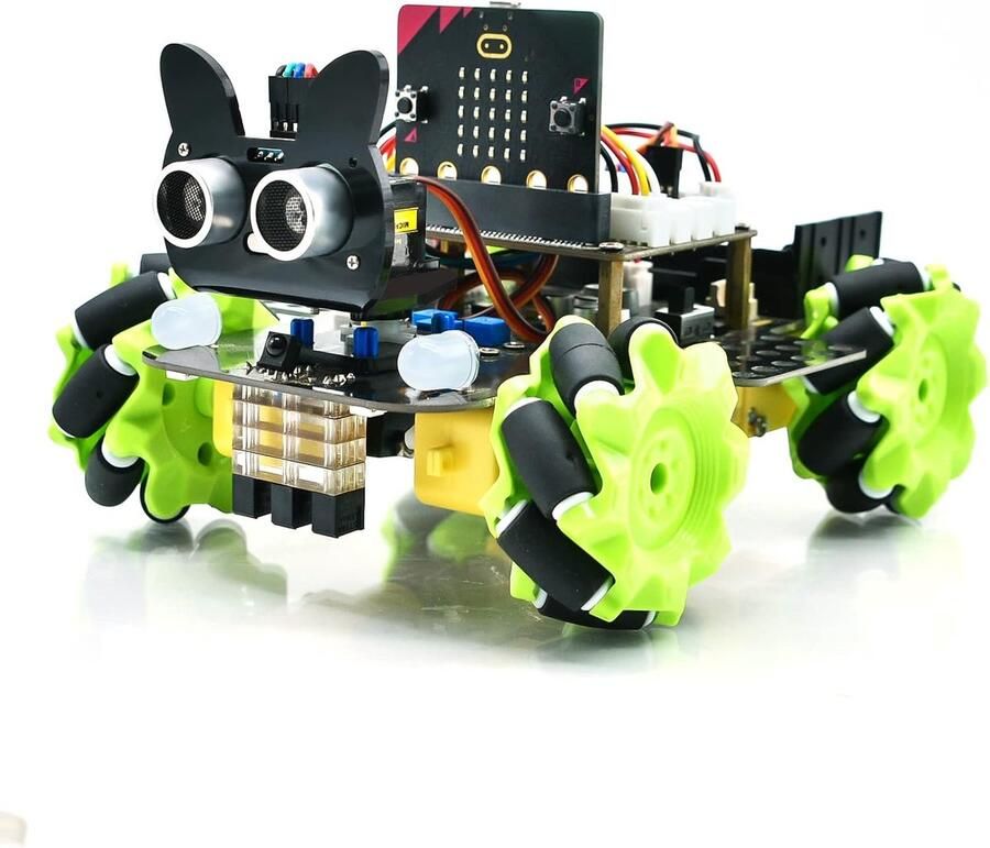Microbit Smart Robot Kit Compatibel met BBC Microbit IDE voor beginners met PDF-zelfstudie