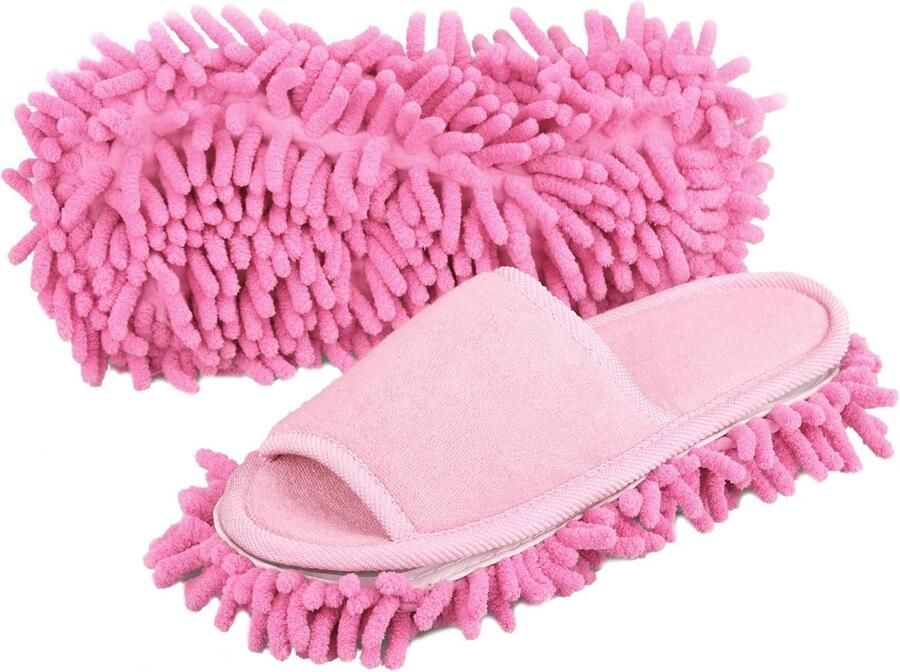 Microfiber Floor Cleaning Slippers met Terry handdoek stof Dust Mop Slippers voor Vrouwen