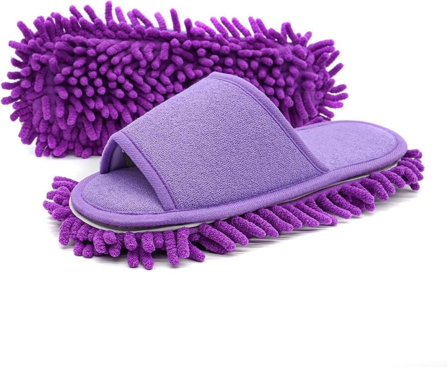Microfiber Floor Cleaning Slippers met Terry handdoek stof Dust Mop Slippers voor Vrouwen