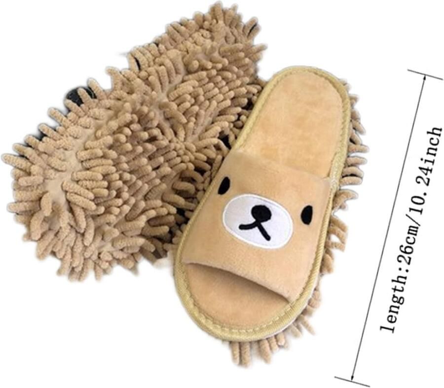 Microfiber Schoen Moppen voor Vloerreiniging Cartoon Slippers voor Thuis Kantoor en Badkamer Effectieve Schoenreinigers tegen Vuil Stof en Haar