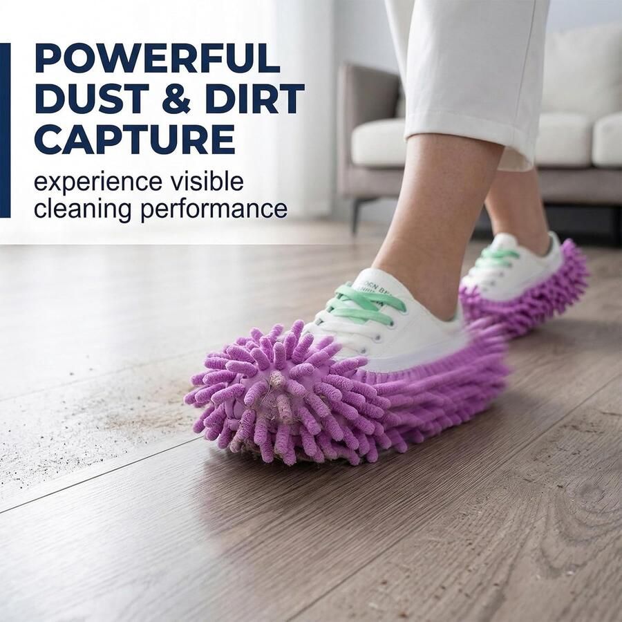 Microfibre mop slippers 3 paar multifunctioneel effectief stof verwijderen ShopVlot
