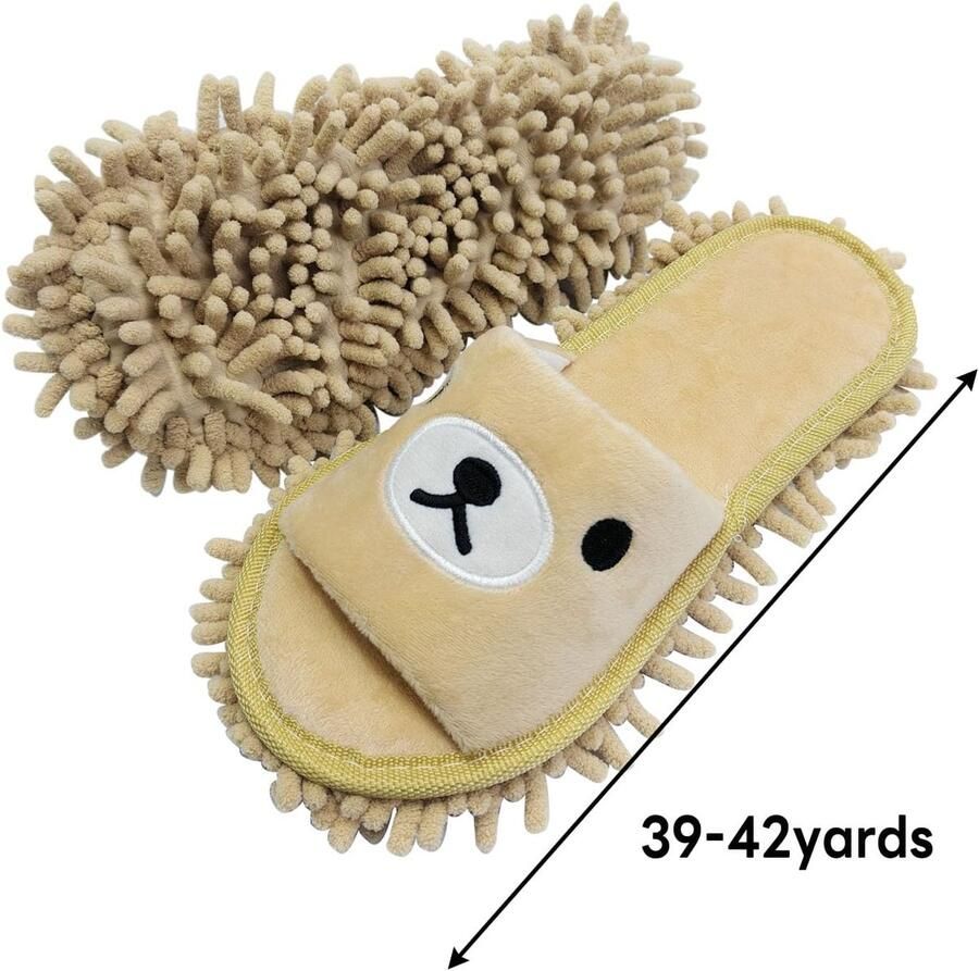 Microvezel pantoffels voor de vloer voor het reinigen 1 paar pantoffels voor het reinigen van vloeren ramen en badkamers