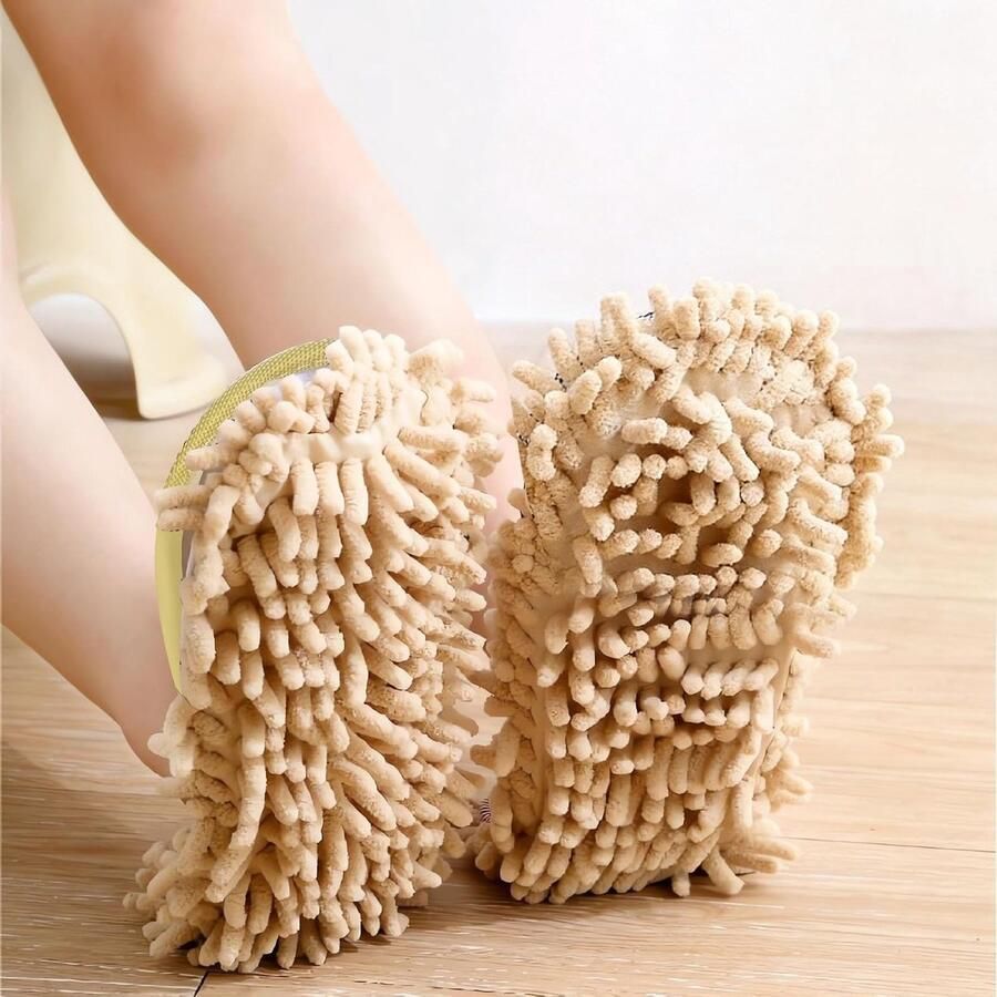 Microvezel schoonmaakschoenen voor het reinigen van vloeren ra en badkamers 1 paar comfortabele slippers