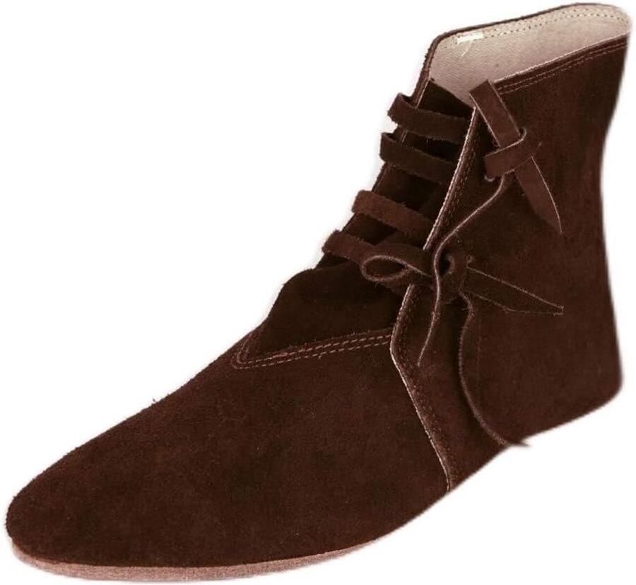 Middeleeuwse Suède Schoenen Laarzen Tan