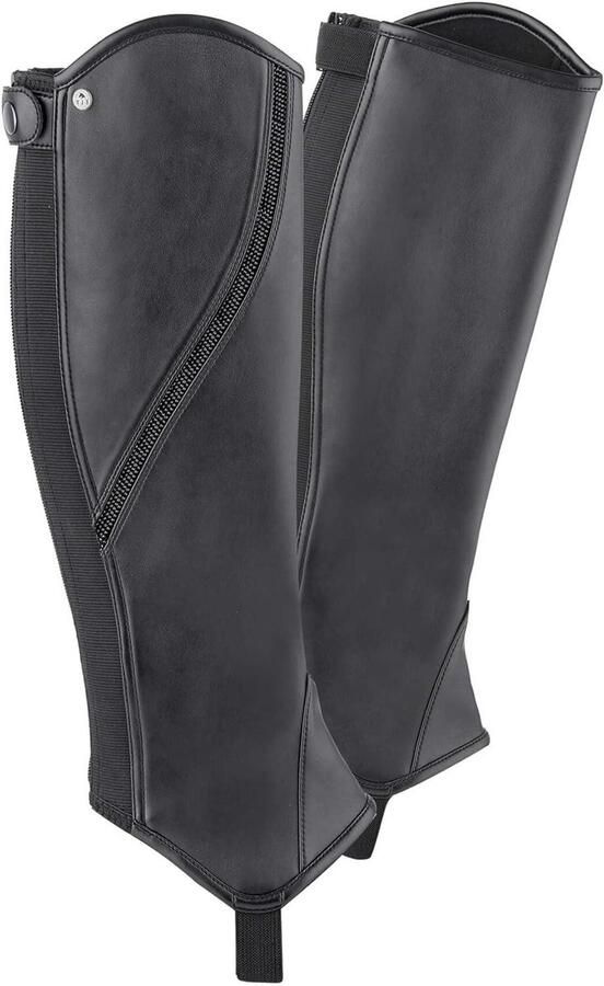 Mini Chaps Glitter Paardrij Chaps Paardrijden Subtiele Glitter ELT Zwart