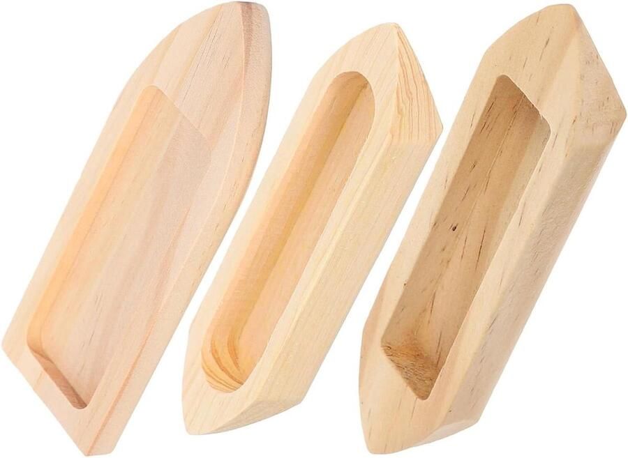 Mini Houten Bootjes Houten Zeilbootjes Decoratie Handgemaakt Beige