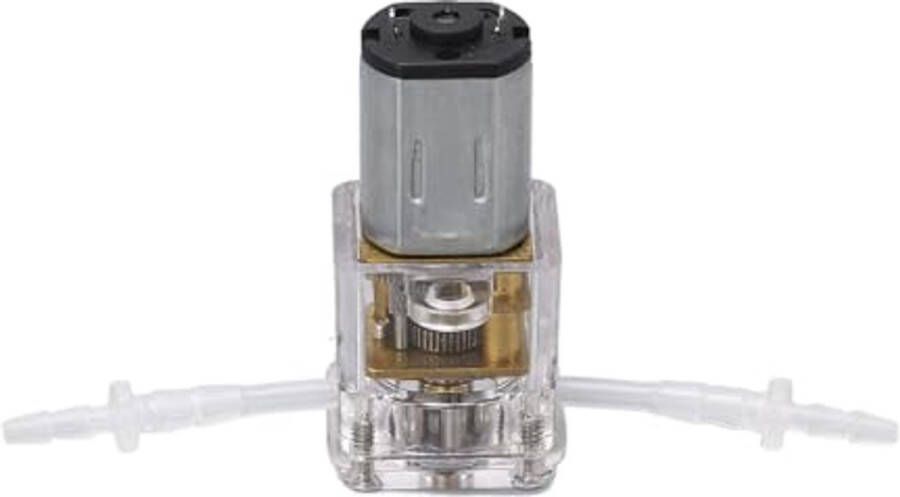Mini Peristaltic Pump 1ml per Min Flow 0.01m Lift Transparent Shell Liquid Dispensing Pump for Beauty Medical Device (G10 6V)