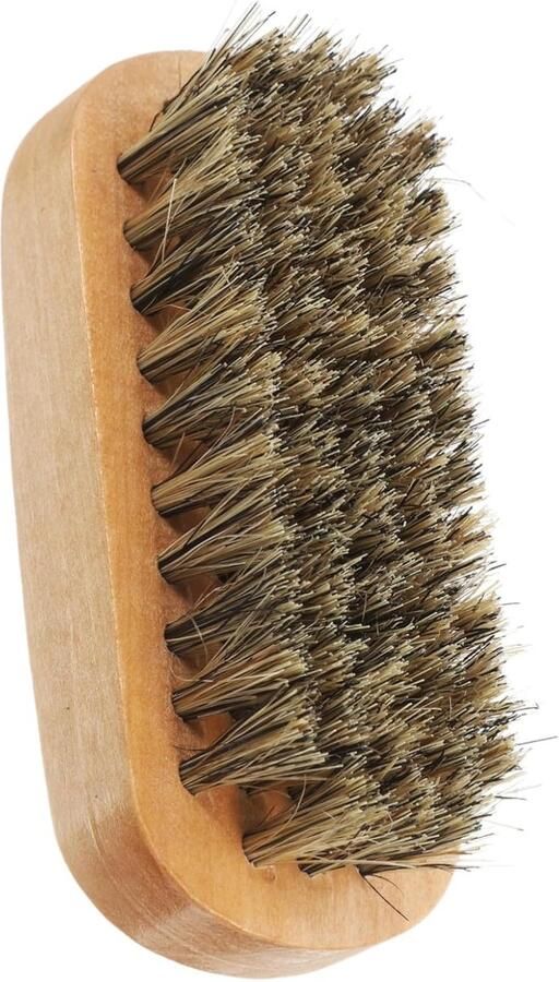 Mini Schoenborstel van Massief Hout met Wildzwijnharen Veelzijdige Reiniging voor Sneakers en Laarzen Duurzaam en Geschikt voor Reizen Ideaal voor Schoenonderhoud en Polijsten