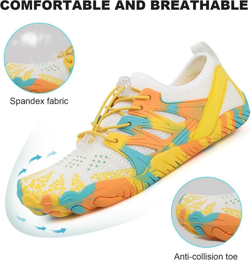 Minimalistische Barefoot Schoenen Brede Toe Box & Zero Drop voor Wandelen Fitness en Sport