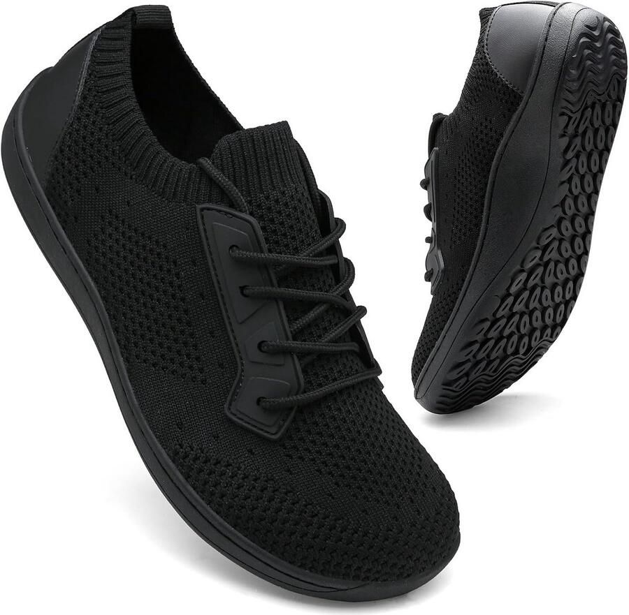 Minimalistische Barefoot Sneakers Dames Brede Teenbox en Flexibele Zool voor Yoga Wandelen en Fitness