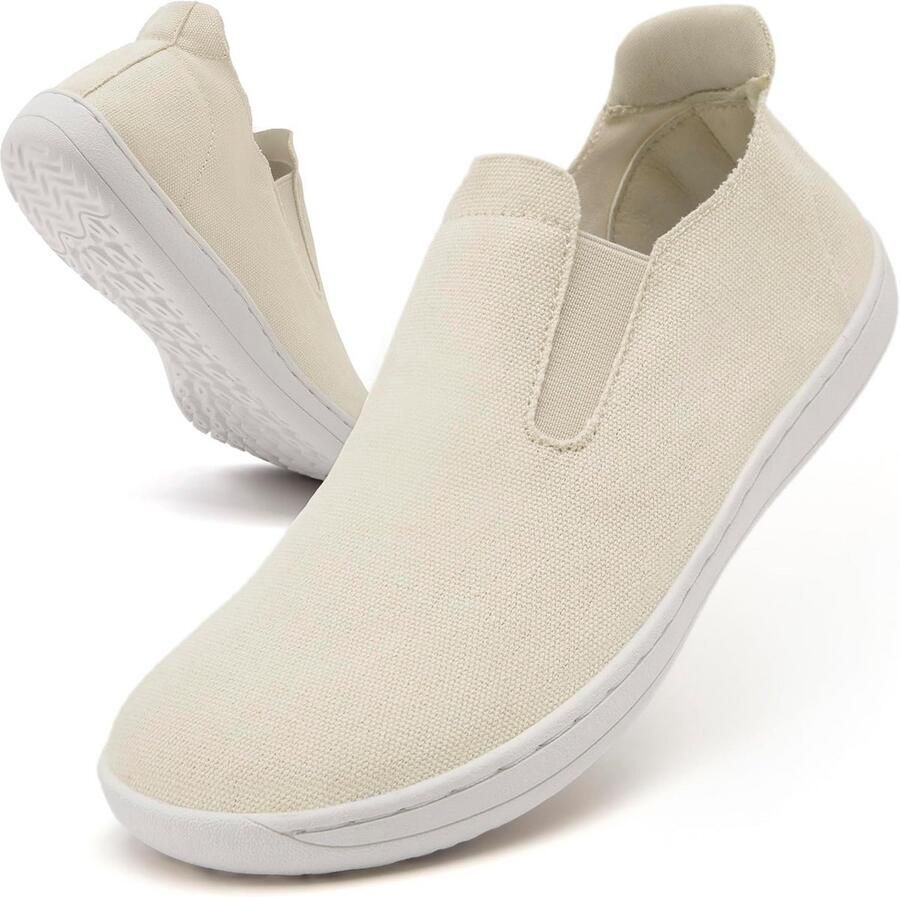 Minimalistische Barefoot Sneakers Dames Lichtgewicht Hardloopschoenen met Brede Pasvorm en Antislipzool