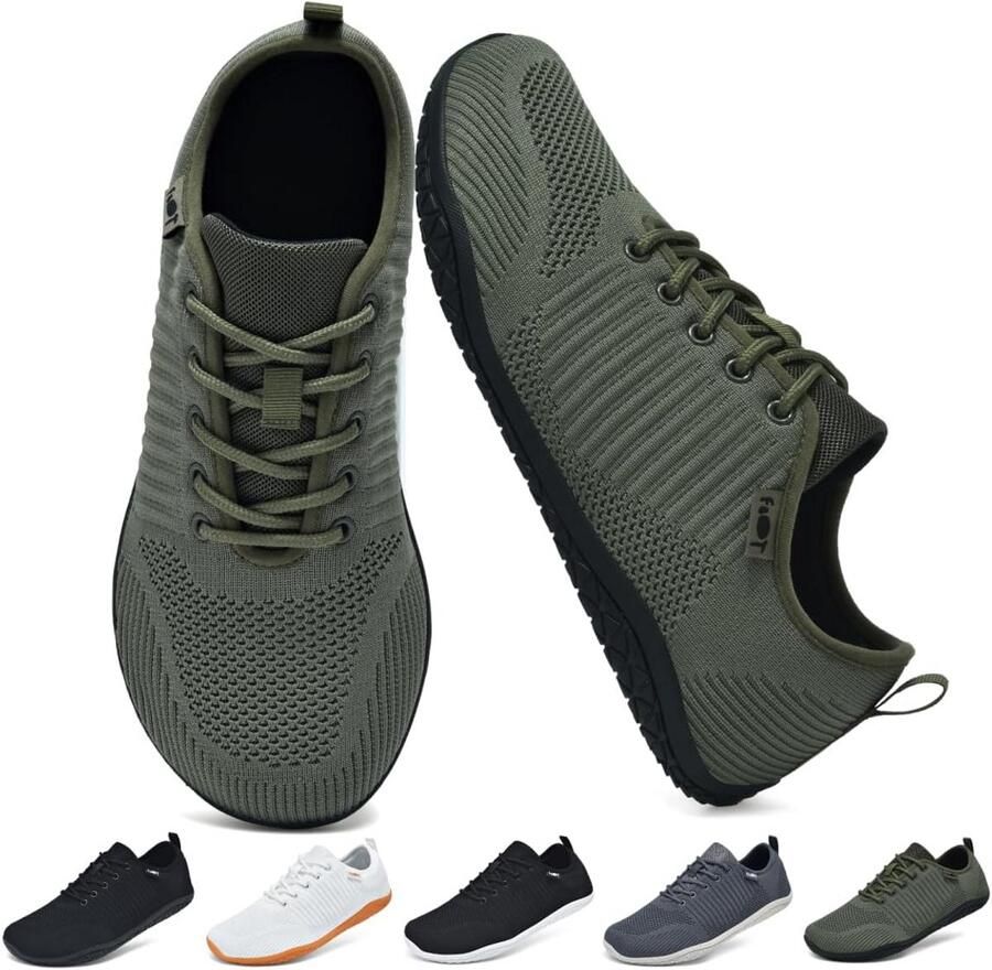 Minimalistische Barefoot Sneakers voor en Lichtgewicht Sportschoenen met Brede Pasvorm