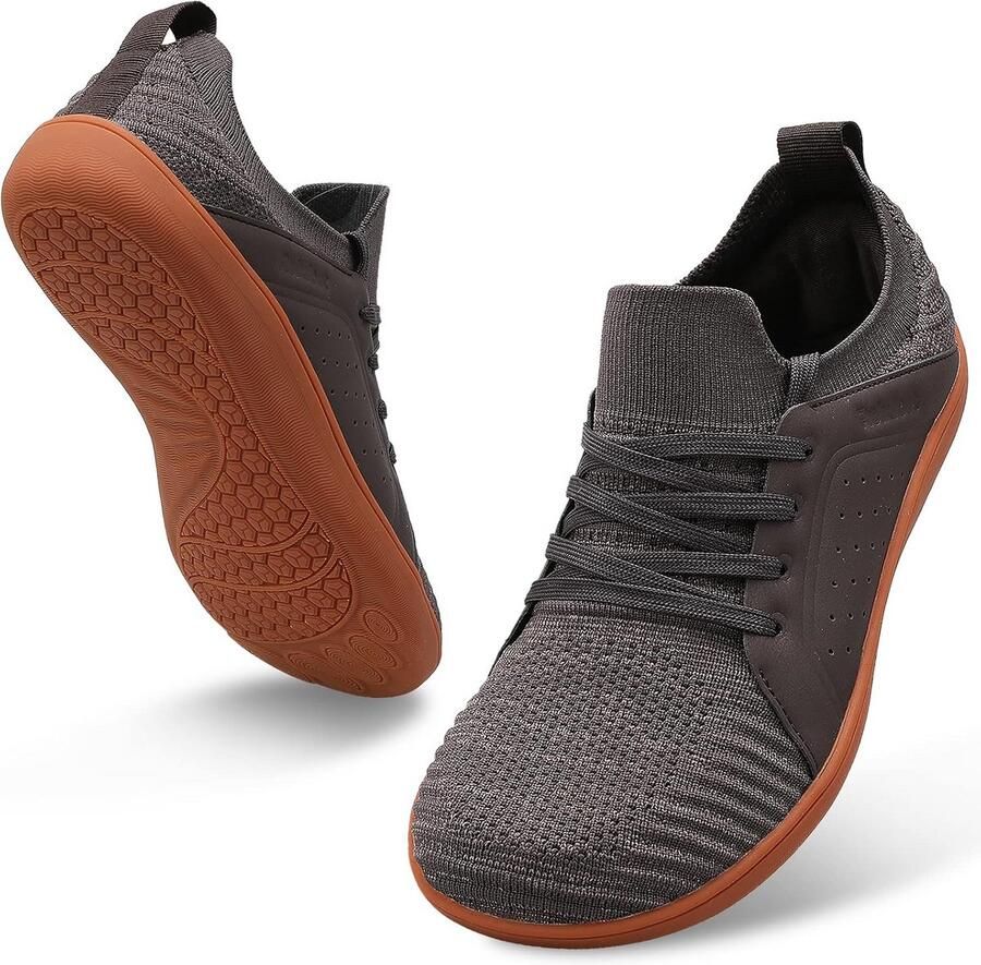 Minimalistische Blotevoetenschoenen Heren voor Trailrunning en Wandelen met Brede Teenbox