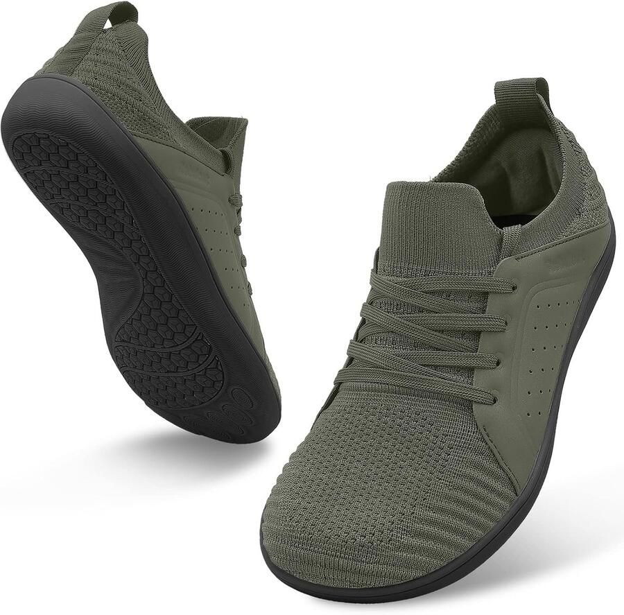 Minimalistische Blotevoetenschoenen Heren voor Training Wandelen en Trailrunning Brede Teen en Zero Drop