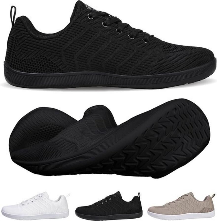 Brede Blotevoetenschoenen en Minimalistische Mesh Sneakers voor Natuurlijke Fitheid