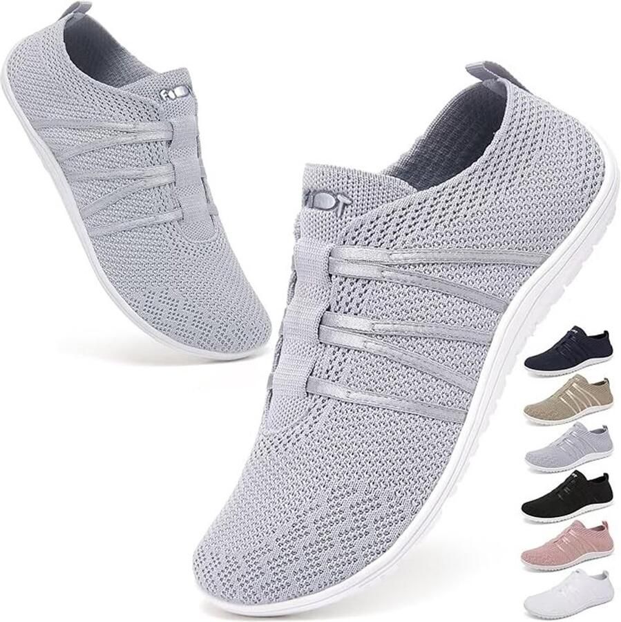 Minimalistische Slip On Sneakers voor en