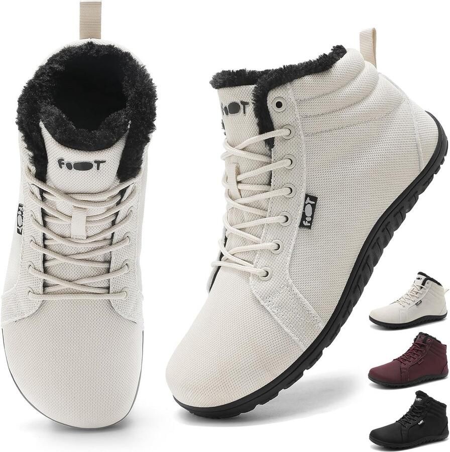 Minimalistische Warme Gevoerde Barefoot Instappers voor Herfst en Winter