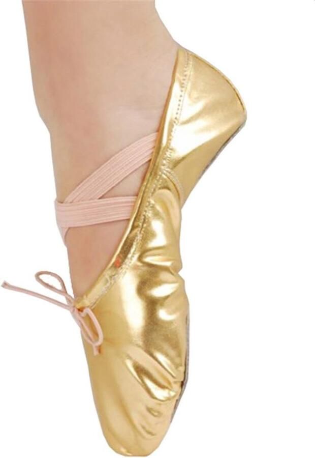 Missfiona PU Balletschoenen Vrouwen Zachte Dansschoenen met Splitzool Balletslippers voor Ballet Moderne Dans & Oefeningen(Maar 35-42)