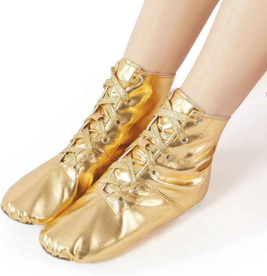 Missfiona Jazz Schoenen Dames Balzaal Dans Laarzen Vrouwen Dans Platte met Split Zool