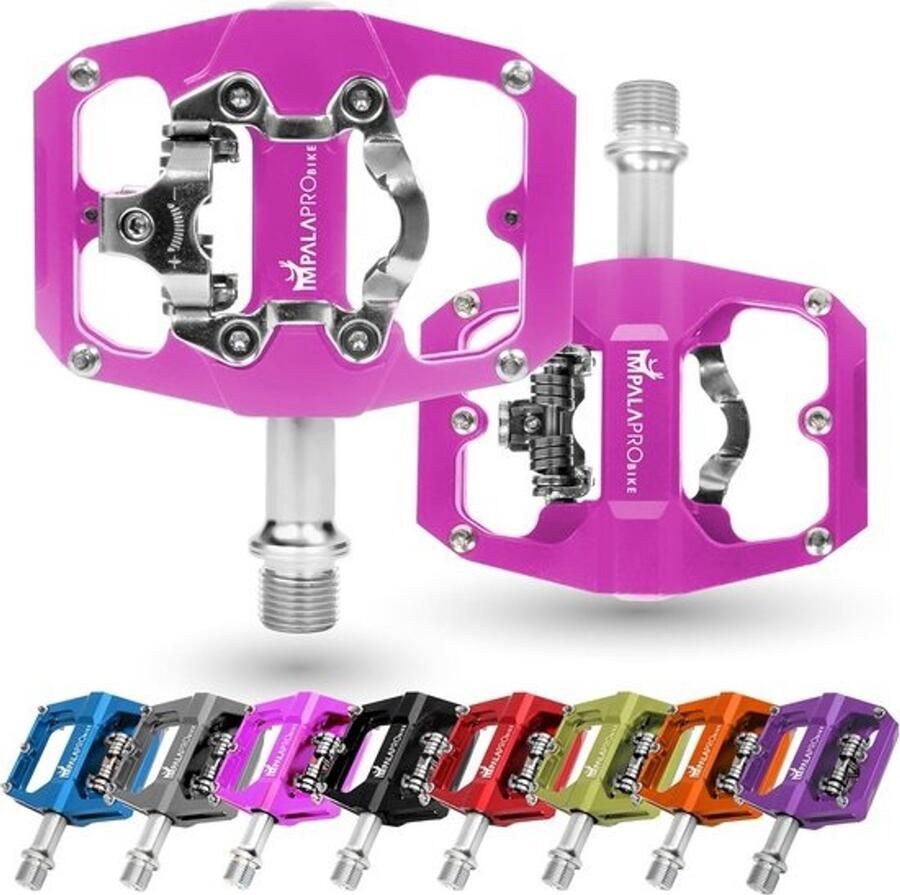 Mixed MTB-pedalen Platform- en SPD-pedalen met dubbele functie met afgedichte lagers 9 16 inch