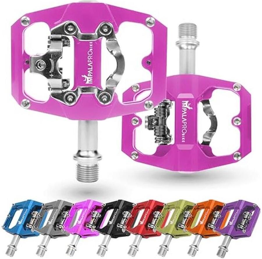 Mixed MTB Pedals Dual Function Platform and SPD Pedals with Sealed Bearings 9 16 Inch