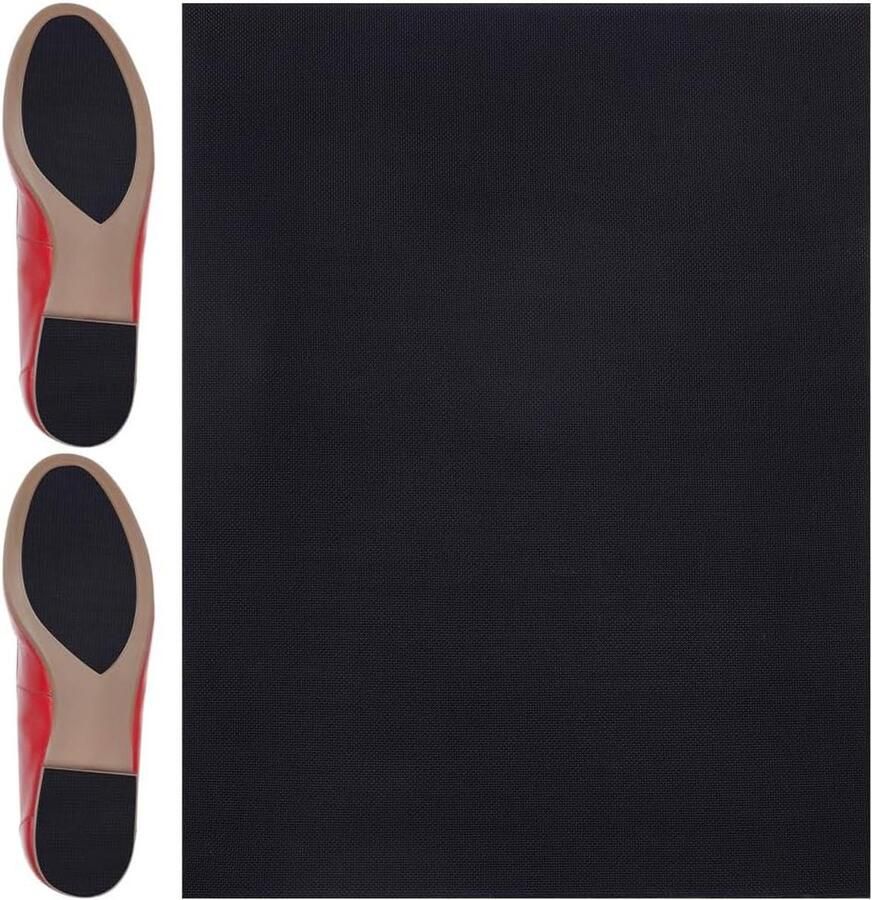 MK Stoer Schoenzool Anti-Slip Rubberen Zool Reparatie Blad Hoge Hakken Leren Schoenen Sportschoenen Geschikt voor Zwarte 6 mm Dik x