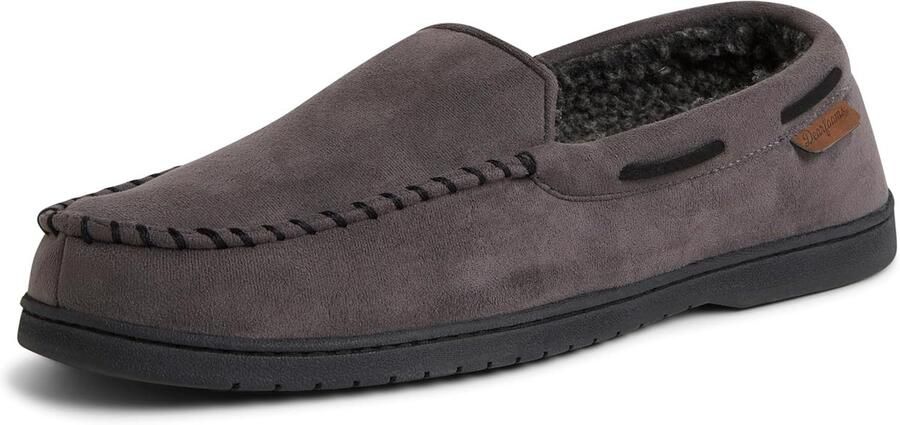 Mocassin Pantoffels Instappers Heren Ontspannen Thuis Ademende Microsuède Bruin