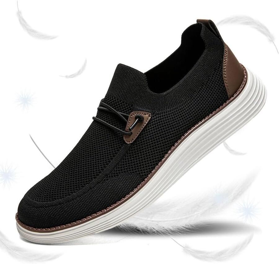 Mocassins voor heren platte slippers instappers bootschoenen wandelschoenen kostuumschoenen comfortabel ademend lichtgewicht fitness gymschoenen