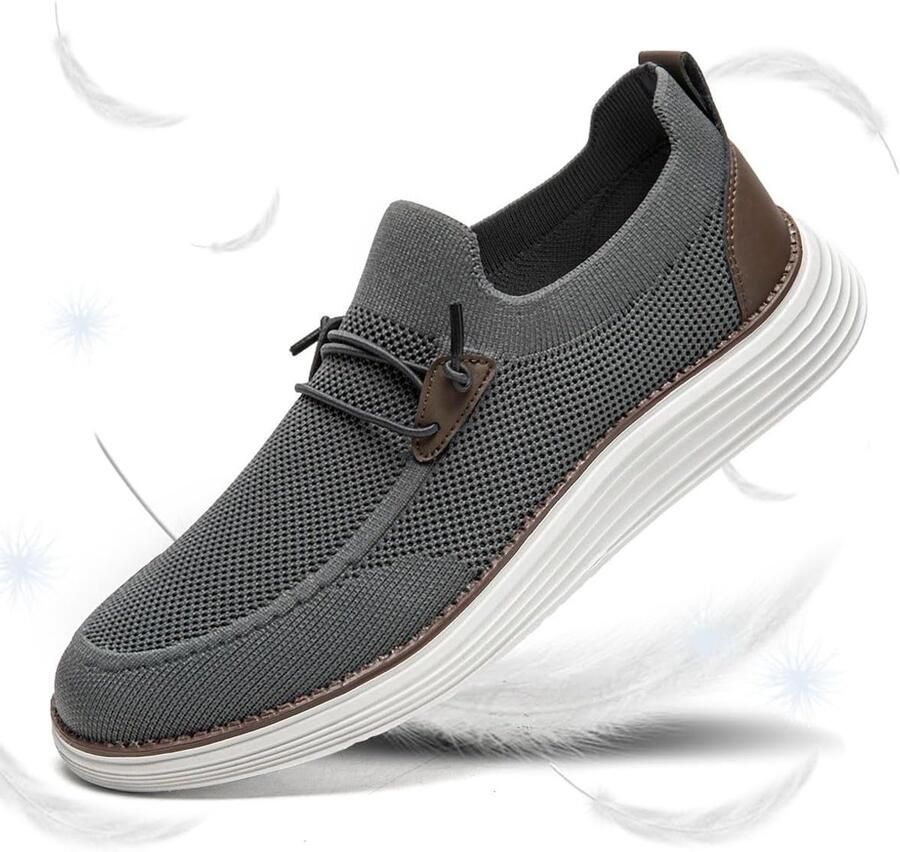 Mocassins voor heren platte slippers instappers bootschoenen wandelschoenen kostuumschoenen comfortabel ademend lichtgewicht fitness gymschoenen