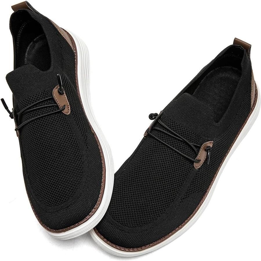 Mocassins voor heren platte slippers instappers bootschoenen wandelschoenen kostuumschoenen comfortabel ademend lichtgewicht fitness gymschoenen