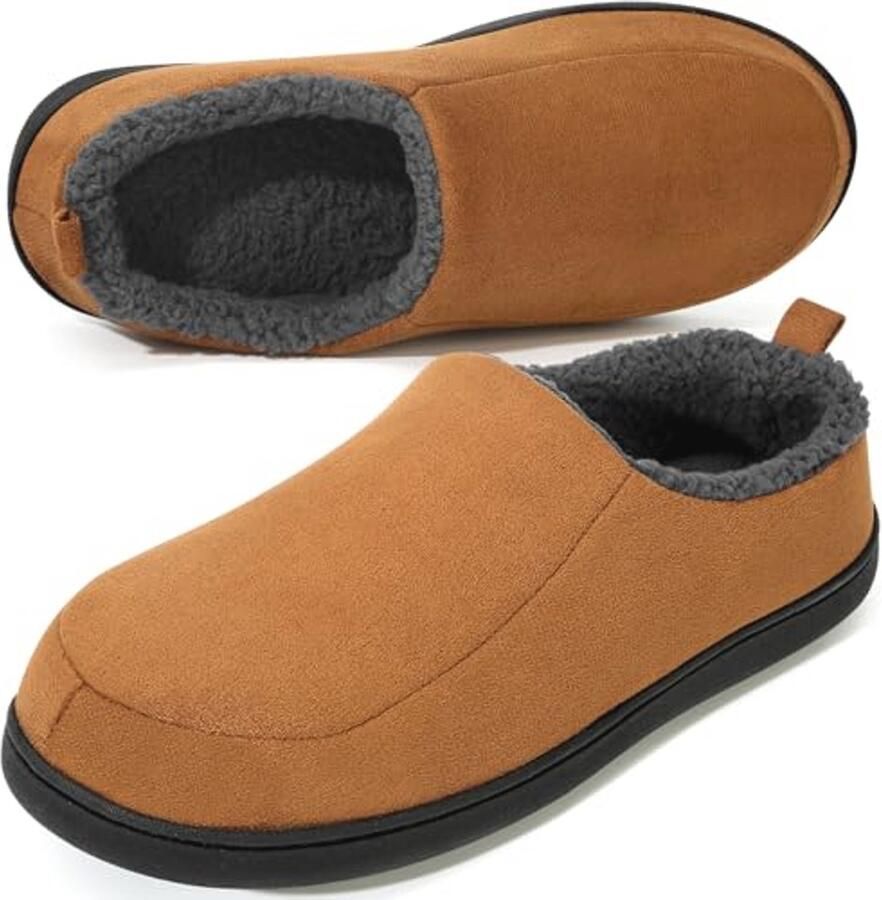 Moccasin Slippers voor Mannen met Geheugenfoam Comfortabele Huisschoenen voor Binnen en Buiten